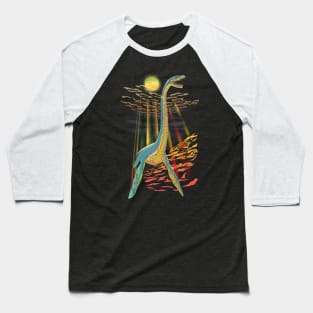 Loch Ness Plesiosaur Baseball T-Shirt